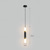 billige Sylinderdesign-led pendellys 2-lys moderne kjøkkenøy dimbar led moderne svart gull mini pendellampe, nattbord på soverommet svart liten pendellampe