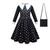 abordables Horror Clásico-Miércoles Addams familia addams miércoles Vestido Flapper Vestidos Activo Estilo lindo Cosplay de película for Chica Niños Día del Niño Mascarada