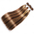 voordelige 3 bundels menselijk haarweefsels-highlights haarbundels maagdelijk steil menselijk haar 3 bundels ombre honingblond p4/27 kleur