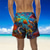 billiga Badkläder och strandshorts-Herr Badshorts Boardshorts Snörning Elastisk midja 3D-utskrift Grafisk Fisk Andningsfunktion Mjuk Kort Ledigt Dagligen Helgdag Boho Hawaiisk Blå Ljusblå Microelastisk