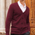 billige cardigangenser for menn-Herre Genser Cardigan Genser Riflet Strikke Strikket عادي V-hals Mote Fritid Sport Dagligdagstøy Klær Vår &amp; Vinter Vinrød Svart M L XL