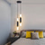 billige Sylinderdesign-led pendellys 2-lys moderne kjøkkenøy dimbar led moderne svart gull mini pendellampe, nattbord på soverommet svart liten pendellampe