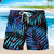 billiga Badkläder till herr-Herr Badshorts Boardshorts Beach Shorts Snörning Elastisk midja 3D-utskrift Grafisk Löv Växter Andningsfunktion Snabb tork Kort Ledigt Dagligen Helgdag Boho Hawaiisk Gul Blå Microelastisk