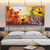 cheap Floral/Botanical Paintings-Handmade Oil Painting Canvas Wall Art Decoration Abstract Flowers Sunflower for Home Decor Rolled Frameless Unstretched Painting