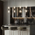 billige Sylinderdesign-led pendellys 2-lys moderne kjøkkenøy dimbar led moderne svart gull mini pendellampe, nattbord på soverommet svart liten pendellampe