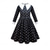 abordables Horror Clásico-Miércoles Addams familia addams miércoles Vestido Flapper Vestidos Activo Estilo lindo Cosplay de película for Chica Niños Día del Niño Mascarada