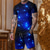 abordables Hombres-Hombre Conjunto de pantalones cortos y camiseta Trajes De Camiseta Graphic Estrella Cuello Barco Ropa Impresión 3D Exterior Diario Manga Corta Impresión 3D 2 Piezas 2 piezas Design Casual Cómodo