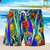 billige Badetøj og Strandshorts-Herre Badeshorts Surf shorts Strandshorts Snørelukning Elastisk Talje 3D-udskrivning Grafisk Dyr Fisk Åndbart Hurtigtørrende Korte Afslappet Daglig Ferie Boheme Hawaiiansk Marineblå Blå Mikroelastisk