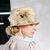 billiga Festhattar-hattar fiber bowler / cloche hatt tea party hästkapplöpning elegant med fjäder huvudbonader huvudbonader/ speciellt tillfälle