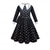 abordables Horror Clásico-Miércoles Addams familia addams miércoles Vestido Flapper Vestidos Activo Estilo lindo Cosplay de película for Chica Niños Día del Niño Mascarada