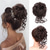 cheap Chignons-Messy Bun Hair Piece Scrunchie Tousled Updo Hair Extensions Hair Bun Curly Wavy Ponytail Synthetic Chignon for Women Girls