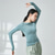 preiswerte Oberteile &amp; Sets-Sportkleidung oben Horizontal gerüscht Pure Farbe Damen Leistung Ausbildung Langarm Polyester