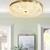 cheap Ring &amp; Round Design-LED Ceilling Light Dimmable 35cm Circle Design Copper Ceiling Lights for Living Room 110-240V