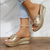 cheap Vacation Sandals-Women&#039;s Slippers Platform Sandals Plus Size Beach Slippers Daily Beach Solid Color Summer Flat Heel Peep Toe Classic Casual Faux Leather PU Loafer Silver Gold