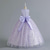 cheap Flower Girl&#039;s Dresses-Kids Girls&#039; Flower Girl Dress Party Dress Solid Color Flower Sleeveless Performance Wedding Party Tie Knot Elegant Princess Polyester Maxi Tulle Dress Summer Spring 3-12 Years Pink Wine Royal Blue