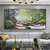 abordables Peintures paysages-peinture à l&#039;huile faite à la main toile art mural décor abstrait peinture de forêt verte peinture de paysage originale pour la décoration intérieure avec cadre étiré / sans peinture de cadre