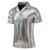 preiswerte Klassisches Poloshirt für Herren-Herren Poloshirt Golfhemd Klub Kubanisches Halsband Kargen Kurzarm Brautkleider schlicht Wellen Neuheit Knopf vorne Regular Fit Silber Schwarz Gold Poloshirt