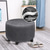 cheap Ottoman Cover-Round Velvet Ottoman Cover Folding Storage Stool Furniture Protector Soft Slipcover with Elastic Bottom Ottoman Cover