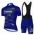 cheap Men&#039;s Clothing Sets-Men&#039;s Short Sleeve Cycling Jersey with Bib Shorts Blue Bike 3D Pad Breathable Quick Dry Sports Graphic Clothing Apparel