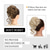 cheap Chignons-Messy Bun Hair Piece Scrunchie Tousled Updo Hair Extensions Hair Bun Curly Wavy Ponytail Synthetic Chignon for Women Girls