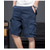 abordables Classique-Homme Short Cargo Shorts de Randonnée Multi poche Jambe droite Longueur genou Usage quotidien Classique Noir Bleu