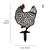 cheap Decorative Garden Stakes-Rooster Animal Stakes, Chicken Family Garden Silhouette Yard Art, Hollow Out Animal Shape Decor for Outdoor-for Lawns Backyard