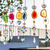 abordables Hasta 30 $-Receptor de sol de cristal de geoda de rebanada de ágata, fabricante de arco iris, prisma de ventana de cristal colgante, decoración de pared de carillón de viento de atrapasol de bruja, decoración de hogar boho