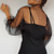 economico impacchi per gli invitati al matrimonio-Bolero in rete Manica lunga a sbuffo Ruffles Vedere attraverso Coprire Shrug Tulle Bolero Abbigliamento da sposa Organza Ospite di nozze Moda Wrap da donna Protezione solare Tutto abbinato Primavera