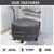 cheap Ottoman Cover-Round Velvet Ottoman Cover Folding Storage Stool Furniture Protector Soft Slipcover with Elastic Bottom Ottoman Cover