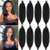 cheap Crochet Hair-8 Packs Pre-Separated Springy Afro Twist Hair Suitable for Damaged Soft Locs Synthetic Marley Twist Braiding Hair