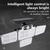 ieftine Aplice de Exterior-lumini exterioare cu led de securitate 120/168/228 led bead exterior solar cu telecomandă lampa de perete cu led de detectare a corpului lampă de grădină acasă lampa de garaj iluminat de drum lampă
