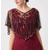 cheap Shawls &amp; Wraps-1920s Shawl Wraps Sequin Beaded Evening Cape Bridal Shawl Bolero Flapper Cover Up The Great Gatsby Retro Vintage Roaring 20s
