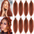 cheap Crochet Hair-8 Packs Pre-Separated Springy Afro Twist Hair Suitable for Damaged Soft Locs Synthetic Marley Twist Braiding Hair