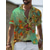 preiswerte Bedruckte Herrenhemden-Herren Hemd Hawaiihemd Sommerhemd Schmetterling Grafik-Drucke Umlegekragen Schwarz Gelb Schwarz / Braun Armeegrün Blau Casual Hawaiianisch Kurzarm Button-Down Bedruckt Bekleidung Tropisch Modisch