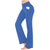 cheap Plain Leggings-Women&#039;s Yoga Pants Side Pockets Wide Leg High Waist Yoga Fitness Gym Workout Bottoms Dark Grey Navy Black Spandex Sports Activewear High Elasticity
