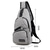 billige Herrevesker-crossbody sling bag for menn med usb-ladeport - ideell for reiser, fotturer og daglige pendler