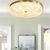 cheap Ring &amp; Round Design-LED Ceilling Light Dimmable 35cm Circle Design Copper Ceiling Lights for Living Room 110-240V