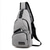 billige Herrevesker-crossbody sling bag for menn med usb-ladeport - ideell for reiser, fotturer og daglige pendler