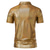 preiswerte Klassisches Poloshirt für Herren-Herren Poloshirt Golfhemd Klub Kubanisches Halsband Kargen Kurzarm Brautkleider schlicht Wellen Neuheit Knopf vorne Regular Fit Silber Schwarz Gold Poloshirt