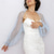 economico impacchi per gli invitati al matrimonio-Bolero in rete Manica lunga a sbuffo Ruffles Vedere attraverso Coprire Shrug Tulle Bolero Abbigliamento da sposa Organza Ospite di nozze Moda Wrap da donna Protezione solare Tutto abbinato Primavera