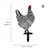 cheap Decorative Garden Stakes-Rooster Animal Stakes, Chicken Family Garden Silhouette Yard Art, Hollow Out Animal Shape Decor for Outdoor-for Lawns Backyard