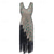 cheap Dresses-The Great Gatsby Peacock Flapper Dress Retro Vintage Roaring 20s 1920s Cocktail Dress Women&#039;s Sequins Tassel Fringe Costume Cosplay Formal Evening Sleeveless Midi Dress