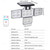 ieftine Aplice de Exterior-lumini exterioare cu led de securitate 120/168/228 led bead exterior solar cu telecomandă lampa de perete cu led de detectare a corpului lampă de grădină acasă lampa de garaj iluminat de drum lampă