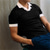 cheap Men&#039;s Classic Polo-Men&#039;s Polo Shirt Golf Shirt Outdoor Casual Cuban Collar Lapel Short Sleeve Fashion Streetwear Color Block Simple Summer Regular Fit Black Navy Blue Polo Shirt