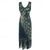 cheap Dresses-The Great Gatsby Peacock Flapper Dress Retro Vintage Roaring 20s 1920s Cocktail Dress Women&#039;s Sequins Tassel Fringe Costume Cosplay Formal Evening Sleeveless Midi Dress