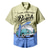 billige Hawaiiskjorter-Herre Skjorte Hawaii skjorte Bil Aftæpning Sort / Hvid Hvid Gul Blå Grøn udendørs Gade Kortærmet Knap ned Tøj Mode Designer Afslappet Åndbart