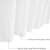 economico Tende doccia-Fodera per tenda da doccia bianca tessuto pesato repellente all&#039;acqua 180cm*180cm (70&quot;*70&quot;) per bagno hotel spa inodore lavabile