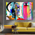 cheap People Paintings-Handmade Oil Painting Canvas Wall Art Decoration Nordic Fashion Graffiti Art Color Figures for Home Decor Rolled Frameless Unstretched Painting