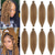 cheap Crochet Hair-8 Packs Pre-Separated Springy Afro Twist Hair Suitable for Damaged Soft Locs Synthetic Marley Twist Braiding Hair