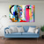cheap People Paintings-Handmade Oil Painting Canvas Wall Art Decoration Nordic Fashion Graffiti Art Color Figures for Home Decor Rolled Frameless Unstretched Painting